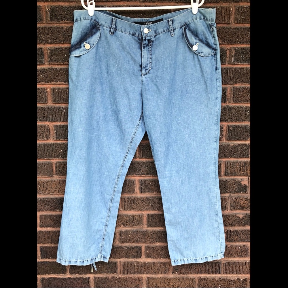 Escada Sport Denim Cropped Pants